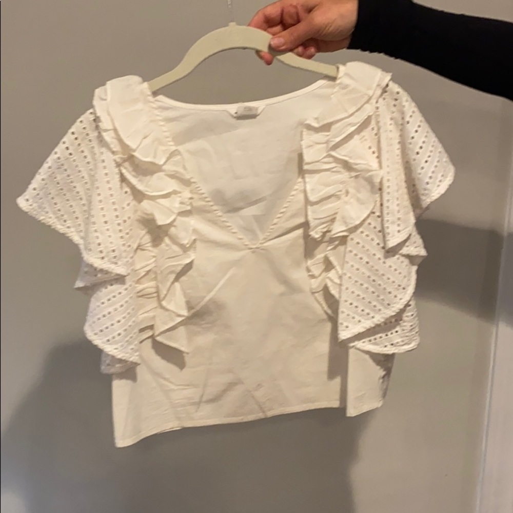 White crop top
